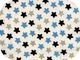 EGA Pielucha Bambusowa 120x120 Gwiazdy Niebieskie 1