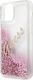 Guess Etui Guess GUHCP12LGLVSPI Apple iPhone 12 Pro Max różowy/pink hardcase Glitter Vintage Script 7