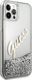Guess Etui Guess GUHCP12MGLVSSI Apple iPhone 12/12 Pro srebrny/silver hardcase Glitter Vintage Script 4