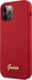 Guess Etui Guess GUHCP12MLSLMGRE Apple iPhone 12/12 Pro czerwony/red hardcase Metal Logo Script 2
