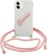 Guess Etui Guess GUHCP12SCRTVSPI Apple iPhone 12 mini różowy/pink hardcase Script Vintage 2