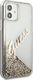 Guess Etui Guess GUHCP12SGLVSGO Apple iPhone 12 mini złoty/gold hardcase Glitter Vintage Script 4