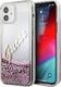 Guess Etui Guess GUHCP12SGLVSPI Apple iPhone 12 mini różowy/pink hardcase Glitter Vintage Script 1