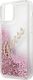 Guess Etui Guess GUHCP12SGLVSPI Apple iPhone 12 mini różowy/pink hardcase Glitter Vintage Script 7
