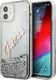 Guess Etui Guess GUHCP12SGLVSSI Apple iPhone 12 mini srebrny/silver hardcase Glitter Vintage Script 1