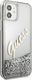 Guess Etui Guess GUHCP12SGLVSSI Apple iPhone 12 mini srebrny/silver hardcase Glitter Vintage Script 4