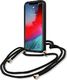 Guess Etui Guess GUHCP12SLSCLMGBK Apple iPhone 12 mini czarny/black hardcase Metal Logo Cord 4