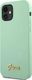 Guess Etui Guess GUHCP12SLSLMGGN Apple iPhone 12 mini zielony/green hardcase Metal Logo Script 2