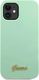 Guess Etui Guess GUHCP12SLSLMGGN Apple iPhone 12 mini zielony/green hardcase Metal Logo Script 3