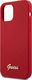 Guess Etui Guess GUHCP12SLSLMGRE Apple iPhone 12 mini czerwony/red hardcase Metal Logo Script 6