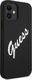 Guess Etui Guess GUHCP12SLSVSBW Apple iPhone 12 mini czarno biały/black white hardcase Silicone Vintage 4