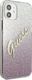 Guess Etui Guess GUHCP12SPCUGLSPI Apple iPhone 12 mini różowy/pink hardcase Glitter Gradient Script 3