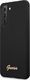 Guess Etui Guess GUHCS21SLSLMGBK Samsung Galaxy S21 czarny/black hardcase Silicone Script Metal Logo 2