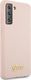 Guess Etui Guess GUHCS21SLSLMGLP Samsung Galaxy S21 różowy/pink hardcase Silicone Script Metal Logo 4