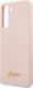 Guess Etui Guess GUHCS21SLSLMGLP Samsung Galaxy S21 różowy/pink hardcase Silicone Script Metal Logo 6