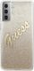 Guess Etui Guess GUHCS21SPCUGLSGO Samsung Galaxy S21 złoty/gold hardcase Glitter Gradient Script 1