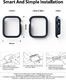Ringke Etui Nakładka Ringke Slim Apple Watch 44mm Metallic Blue + Clear [2 PACK] 9