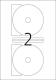 Herma Etykiety samoprzylepne Maxi 8624 na CD, białe, okrągłe, Ø 116 mm, papier matowy, 20 szt (8624) 1