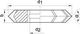 Format Frez Kątowy Pryzmatyczny Symetryczny 60G 63x14mm FORMAT 1