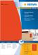 Herma Etykiety kolorowe 4422, A4, samoprzylepne, 210 x 297 mm, papier matowy czerwony, 20 szt (4422) 1