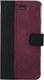 Surazo Etui na telefon Surazo ze skóry naturalnej Wallet case - Nubuk Czarny i Burgund 1