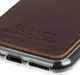 Surazo Etui na tył telefonu Surazo skóra naturalna Back case - Western Ciemny Brązowy 4