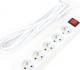 Listwa zasilająca Fiesta 5 gniazd 1.8 m biała (42047) 1