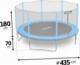 Trampolina ogrodowa Neo-Sport NS-14Z181 z siatką zewnętrzną 14.5 FT 435 cm 8