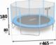Trampolina ogrodowa Neo-Sport NS-15Z181 z siatką zewnętrzną 15.5 FT 465 cm 8
