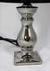 Lampa stołowa Art-Pol Lampa ceramiczna srebrna H: 34 cm 2