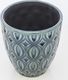 Art-Pol Osłonka Ozdobna Doniczka Ceramiczna Granatowa 12cm 2
