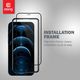 Crong Crong Anti-Bacterial 3D Armour Glass Szkło hartowane 9H na cały ekran iPhone 12 Mini + ramka instalacyjna 5