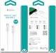 Kabel USB Devia USB-C - 1 m Biały (BRA007417) 1