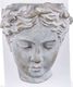 Art-Pol Osłonka głowa kobieta szara ceramika 19x17x13 cm 7