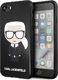 Karl Lagerfeld Karl Lagerfeld KLHCI8DLFKBK iPhone 7/8 SE 2020 czarny/black hard case Iconic Karl Glitter 1