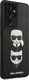 Karl Lagerfeld Karl Lagerfeld KLHCS21LSAKICKCBK S21 Ultra G998 czarny/black hardcase Saffiano Ikonik Karl&Choupette Head 4