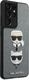 Karl Lagerfeld Karl Lagerfeld KLHCS21LSAKICKCSL S21 Ultra G998 srebrny/silver hardcase Saffiano Ikonik Karl&Choupette Head 4