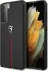 Ferrari Ferrari FEOSIHCS21MBK S21+ G996 czarny/black hardcase Off Track Leather Nylon Stripe 1