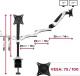 Duronic Uchwyt biurkowy na 3 monitory 15" - 27" DM653 (4X-1HKX-QIOS) 2