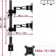 Duronic Uchwyt biurkowy na 2 monitory 13" - 27" (DM35V2X2) 2