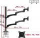 Duronic Uchwyt biurkowy na 4 monitory 15" - 27" DM454 (H5-J105-9RNY) 2