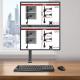 Duronic Uchwyt biurkowy na 2 monitory 13" - 27" DM35V2X1 (M9-726R-LRK8) 1