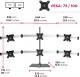 Duronic Stojak biurkowy na 6 monitorów 15" - 24" (DM756) 2