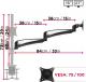 Duronic Uchwyt biurkowy na 3 monitory 15" - 27" DM453 (F9-78HI-X6VB) 2