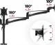Duronic Uchwyt biurkowy na 3 monitory 15" - 27" DM453 (F9-78HI-X6VB) 4
