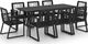 vidaXL VidaXL 9-cz. zestaw mebli ogrodowych, rattan PVC, czarny 1