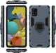 Braders Pancerne hybrydowe etui Ring Armor + magnetyczny uchwyt do Samsung Galaxy A51 5G niebieski 5