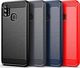 Braders Elastyczne etui Carbon Case do Samsung Galaxy M21 niebieski 3
