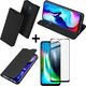 Braders Etui Dux Ducis + szkło pełne do Motorola Moto G9 Play / E7 Plus Czarny 1