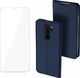Braders Etui Dux Ducis + szkło do Xiaomi Redmi Note 8 Pro Niebieski 1